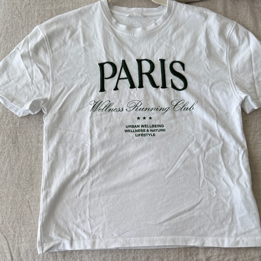 White Paris Graphic T-Shirt